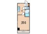 CUBE　MAIKO 1Kの間取り