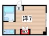 ハイツ石橋 1Rの間取り