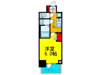 間取図 ﾌﾟﾚｻﾝｽ松屋町ｳﾞｪﾙﾃﾞｽ(604)