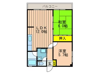 間取図 シャトー東