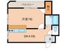 メゾン貞光 1DKの間取り