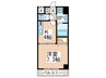 ソレア－ド昼ヶ丘 1Kの間取り
