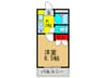 アクール豊中南 1Kの間取り