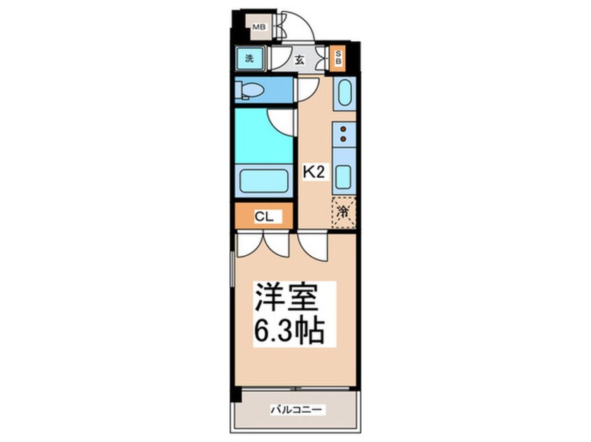 間取図 Ｆｅｌｉｓ北堀江