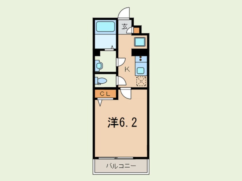 間取図 リブリ・クレール岡本