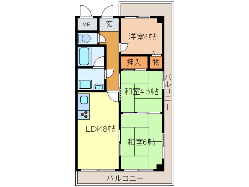 間取図 シティ－コ－ト西明石