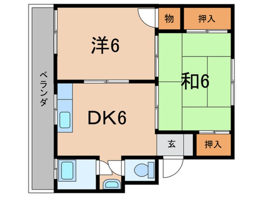 間取図 岩橋マンション