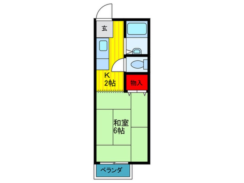 間取図 橋中ハイツ