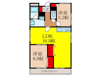 間取図 ライフクリエイト池田桜通り