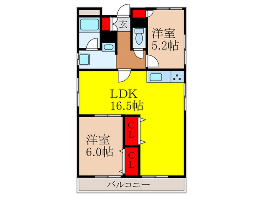 間取図 ライフクリエイト池田桜通り