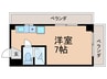 グランタック東山 1Rの間取り