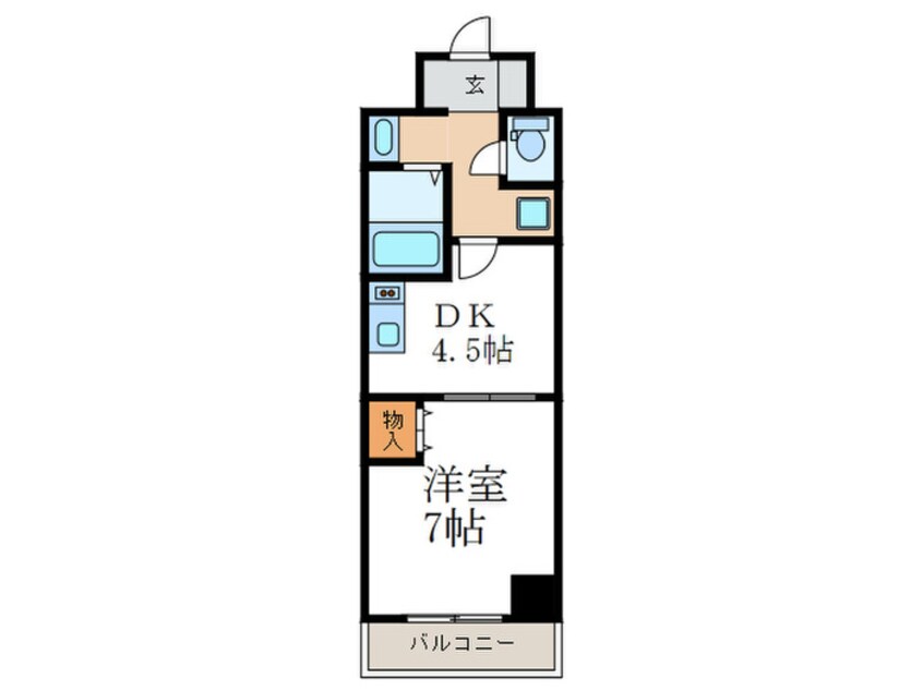 間取図 エス・キュート京都下鴨東