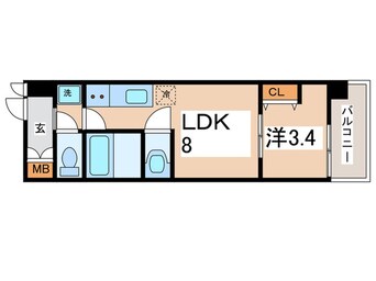 間取図 Mv.ms大阪新加美