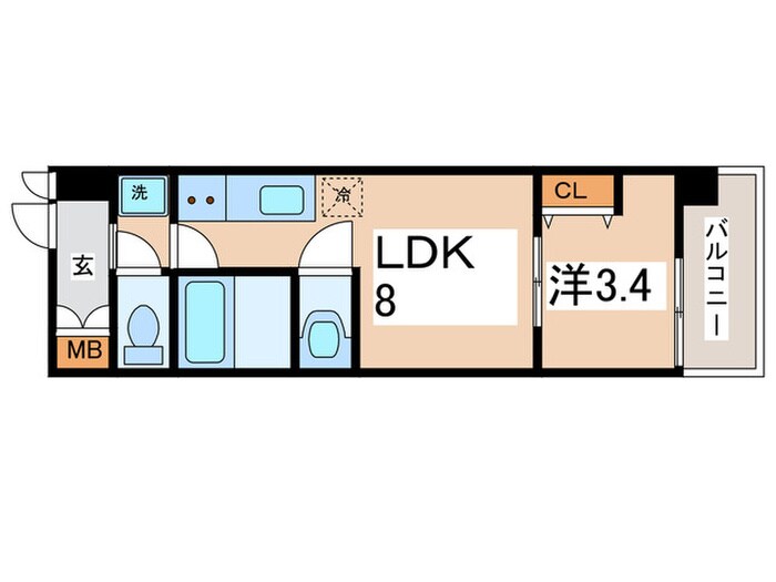 間取り図 Mv.ms大阪新加美