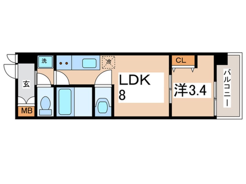 間取図 Mv.ms大阪新加美