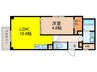 仮)春日１丁目アパート 1LDKの間取り