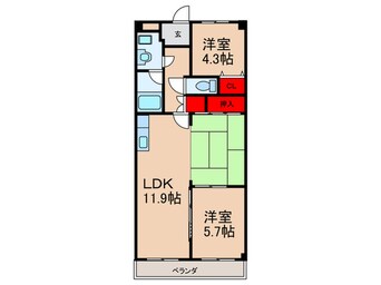 間取図 マ－ブルハイツ東和