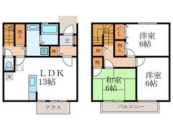 間取図 パストラル木野Ａ棟