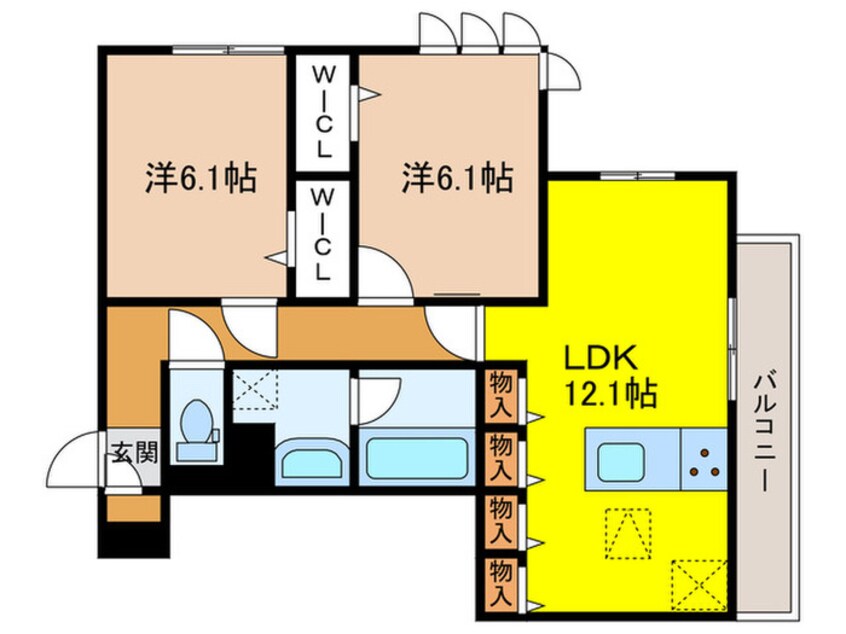 間取図 リヴェール京都桂