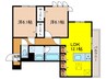 リヴェール京都桂 2LDKの間取り