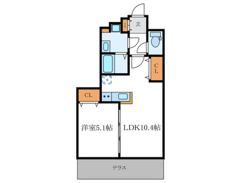 間取図 ﾍﾞﾗｼﾞｵ雅び京都洛北ｶﾞｰﾃﾞﾝ(109)