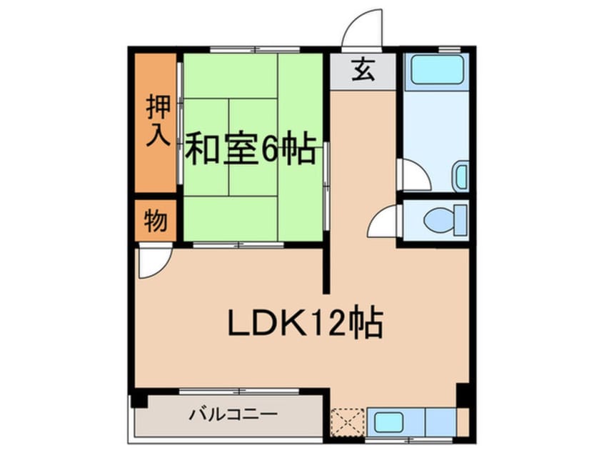 間取図 コーポマエダⅠ