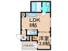 ファインステイツ春日出 1LDKの間取り