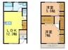 シャルレックスA棟 2LDKの間取り