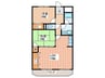 マンショングランメール 2LDKの間取り
