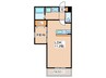 ＧＡＲＤＥＮＩＡ泉佐野 1LDKの間取り
