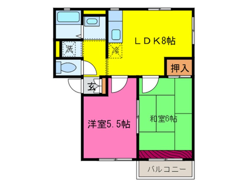 間取図 Ｋハイム