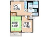 Ｋハイム 2DKの間取り