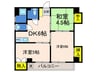 シャルム中道 3DKの間取り