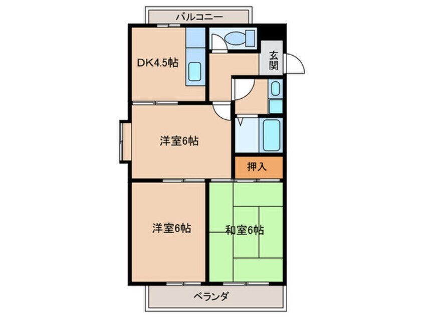 間取図 エクシード西大津