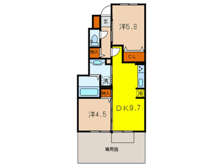 間取図 サニーＤハウス芝町