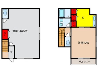 間取図 リーブルガレッジ