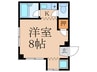 第２塚脇ビル　シャガ－ル 1Kの間取り