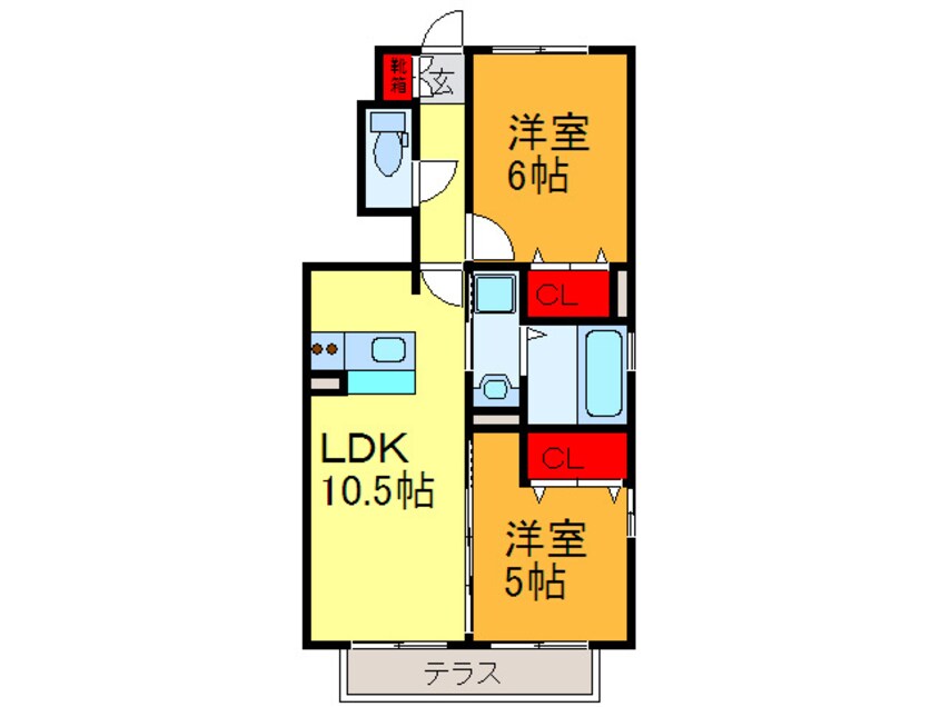 間取図 フロ－ラメゾンⅡ