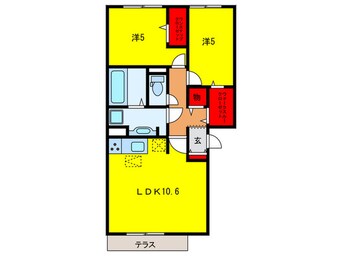 間取図 abcdマンション綾園