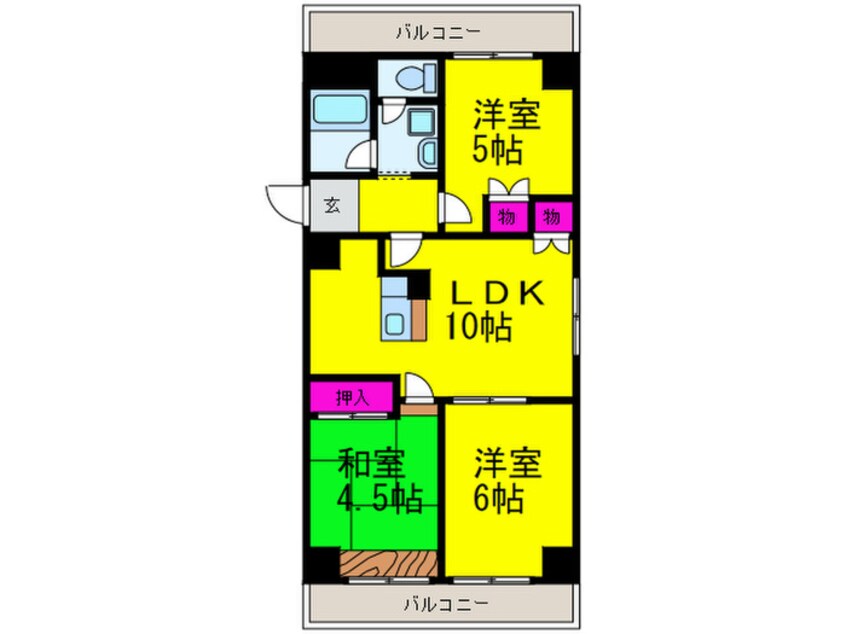 間取図 アベリア