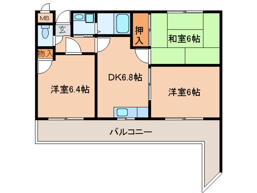 間取図 プレステージアスカ