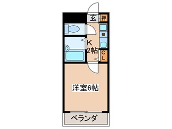 間取図 フローレンス北田辺