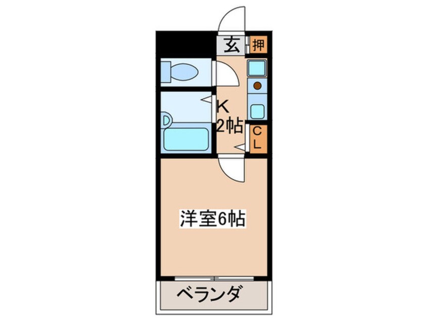 間取図 フローレンス北田辺