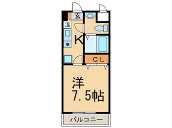 間取図 サザンリバ－名谷