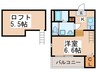 cozy palace 1Kの間取り