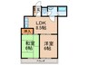 メゾン エルナード 2LDKの間取り