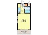 北昭和福富マンション 1Rの間取り
