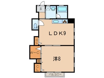 間取図 ドミ－ル東芦屋