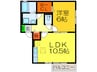 エスト 1LDKの間取り