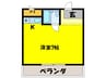 ヒルズ鳳 1Rの間取り